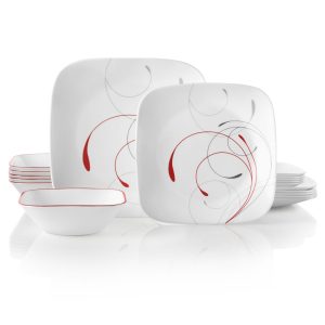 Corelle® Square Splendor 18-piece Dinnerware Set. Service for 6