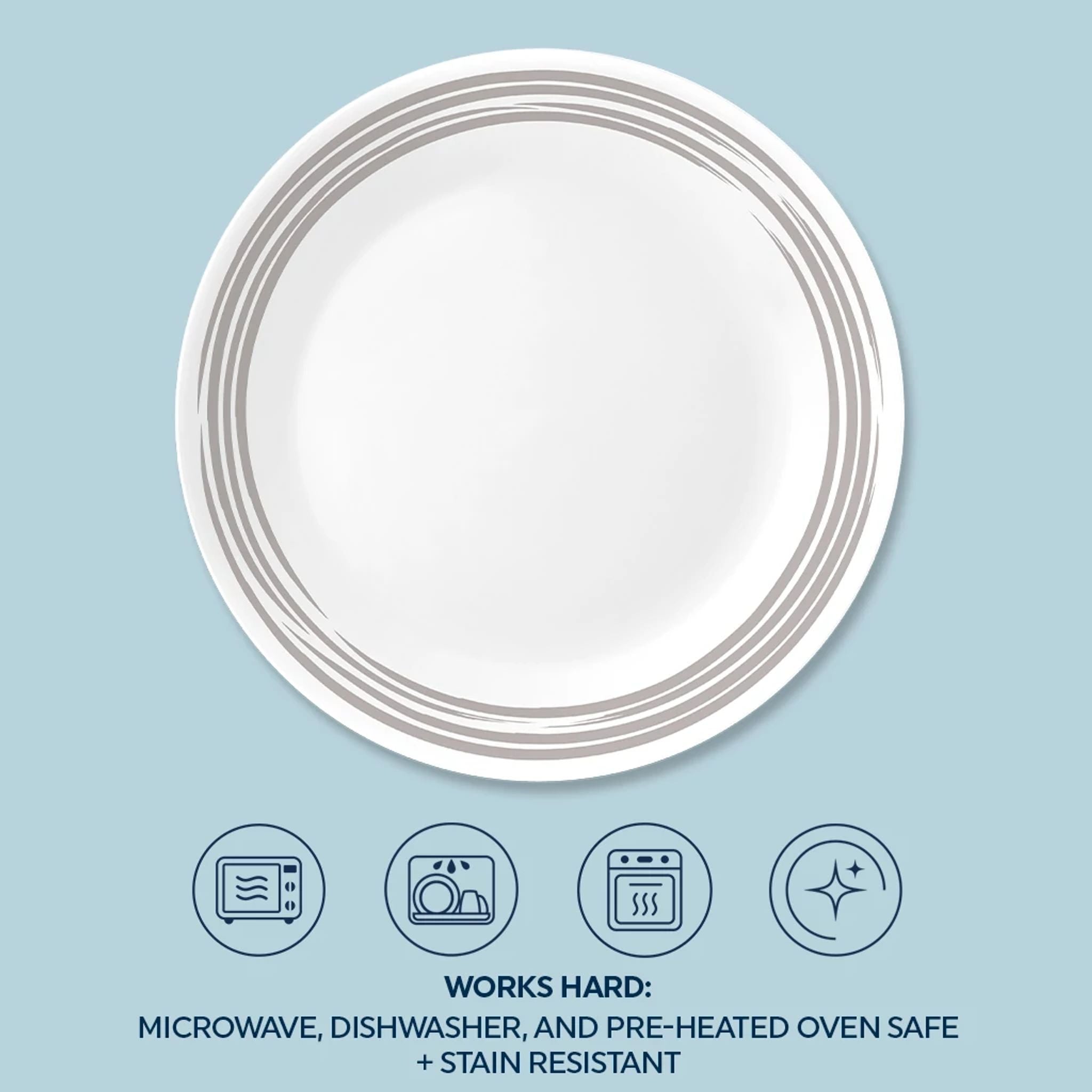 Corelle® Brushed Silver 10.25 Dinner Plate - Image 3