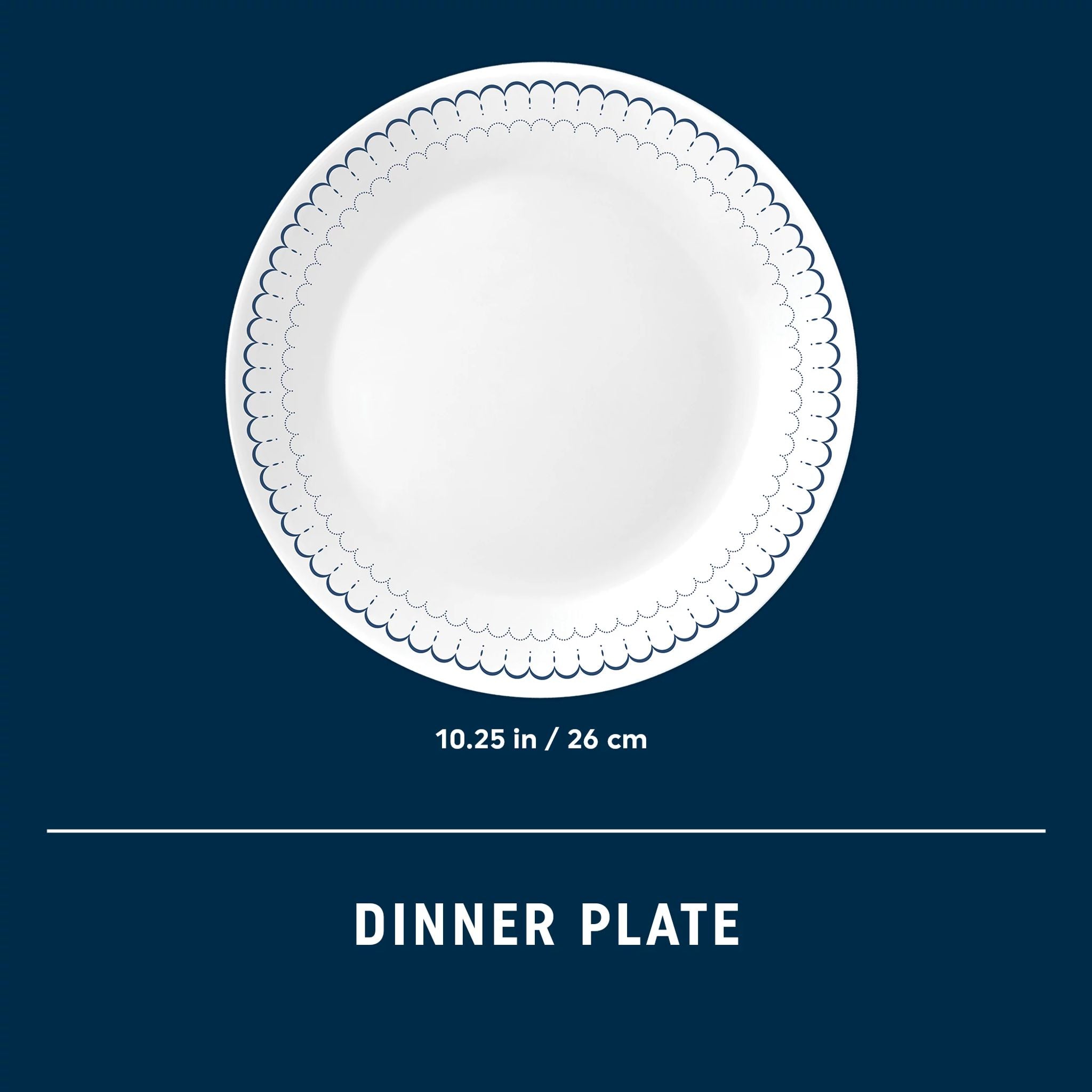 Corelle® Caspian Lace 10.25 Dinner Plate - Image 3