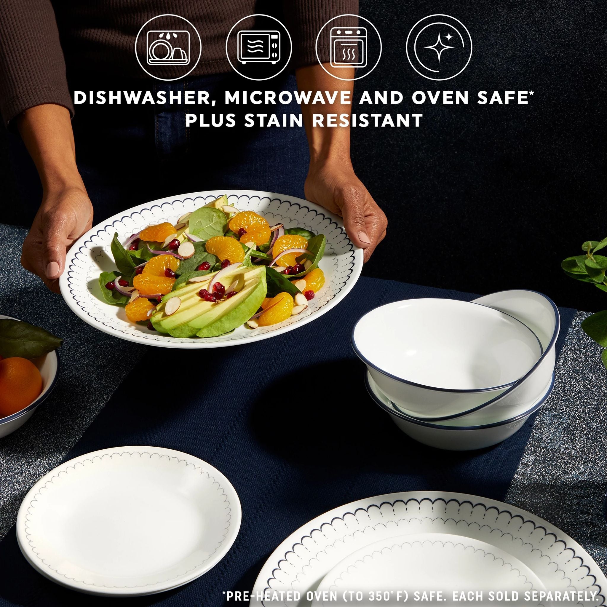 Corelle® Caspian Lace 6.75 Appetizer Plate - Image 3