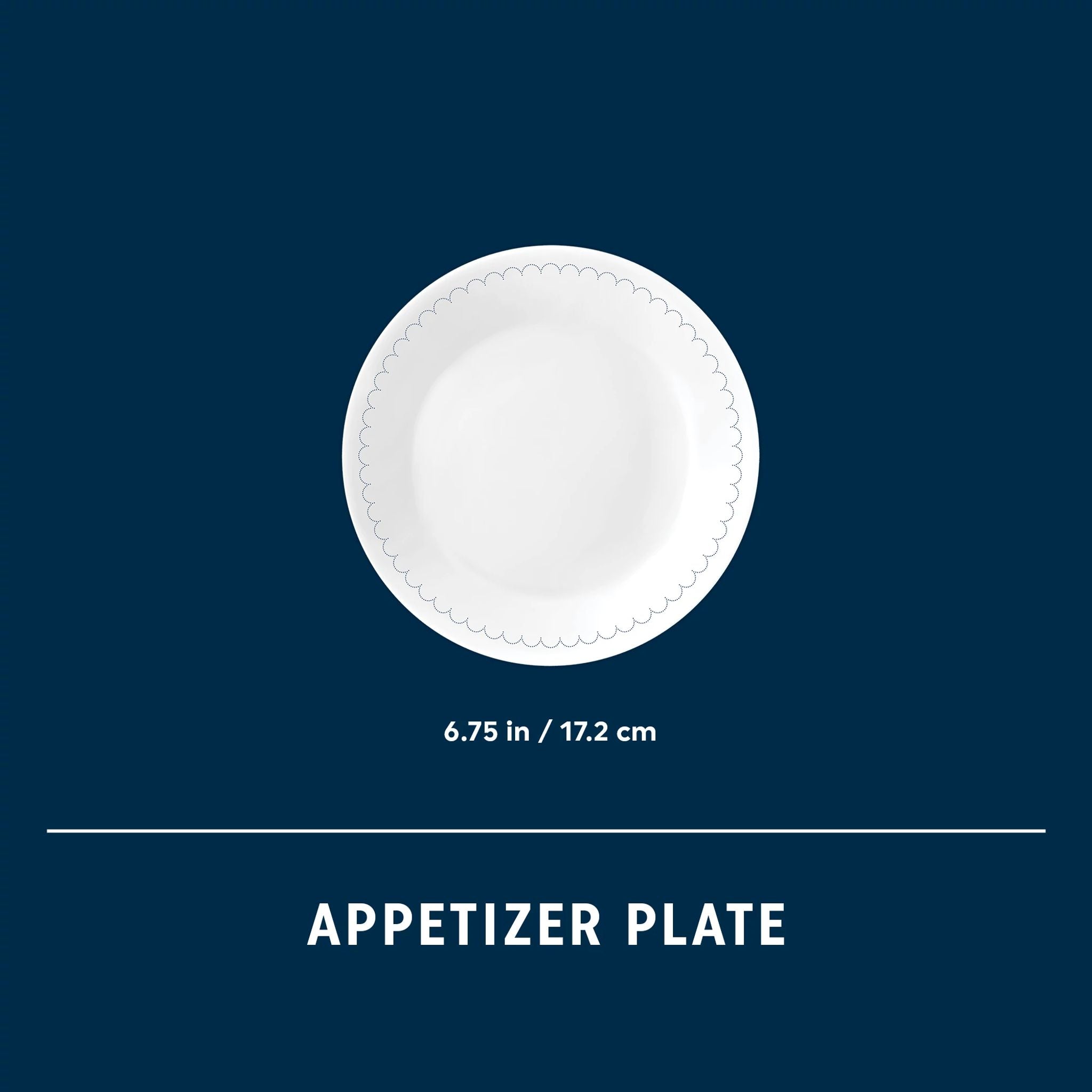 Corelle® Caspian Lace 6.75 Appetizer Plate - Image 6