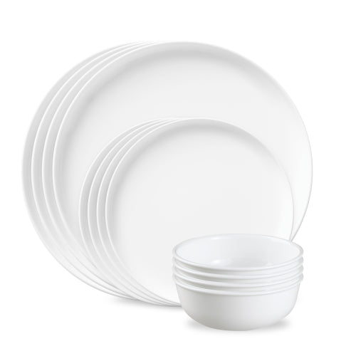 Corelle® Modern Rounds 12-piece Dinnerware Set. Service for 4