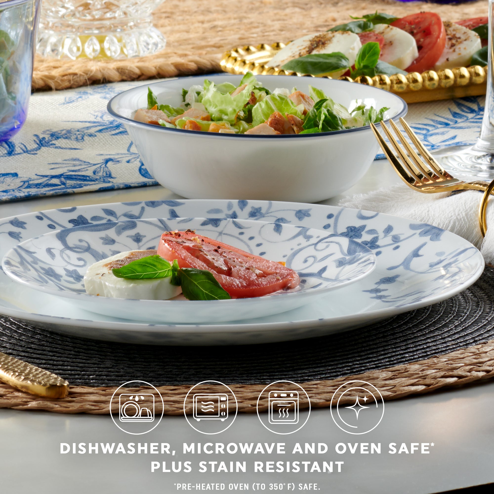Corelle® Darlington 18-piece Dinnerware Set. Service for 6 - Image 7